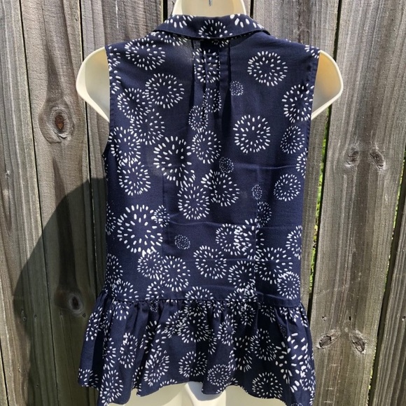 Cabi Floral Top XS Blue White Dandelion Wish
Button Tank Blouse Sleeveless - Picture 2 of 5